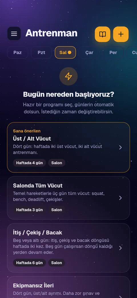 Program önerileri